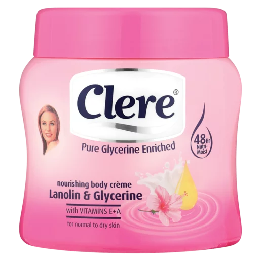 Clere Lanolin & Glycerine Body Cream 500ml