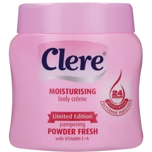 Clere Powder Fresh Moisturising Body Crème 500ml