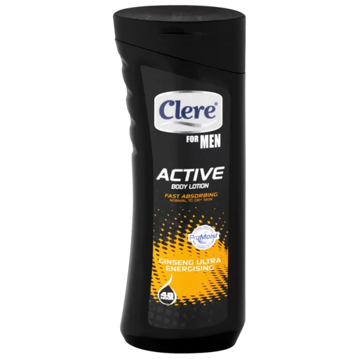 Clere For Men Active Ginseng Ultra Energising Body Lotion 400ml