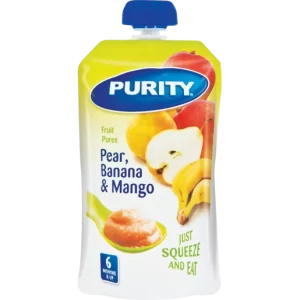 Purity Pouch 110Ml Pear/Banana/Mango