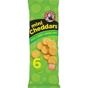 Bakers Mini Cheddar Multipack 6S Chs/On