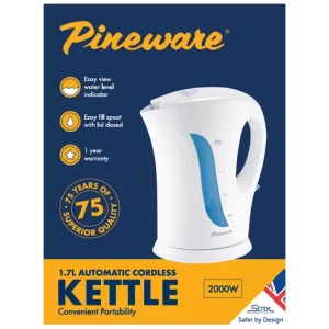 Pineware Cordless Kettle PCK835 1.7L