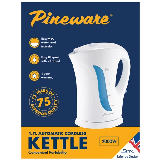 Pineware Cordless Kettle PCK835 1.7L