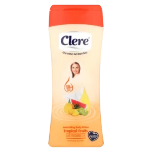 Clere Glycerine Gel Enriched Tropical Fruits Nourishing Body Lotion Bottle 400ml
