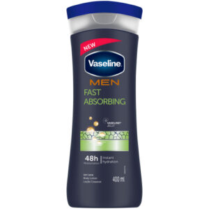 Vaseline Men Fast Absorbing Moisturizing Body Lotion For Dry Skin 400 ml