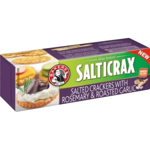 Bakers Salticrax 200G Rosmary & R/Garlc