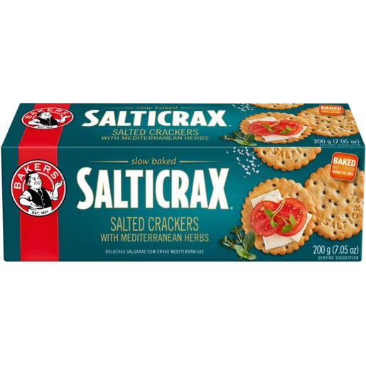 Bakers Salticrax 200G Mediterranean Herb