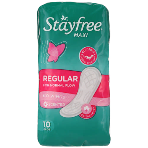Stayfree Scented Regular 10 Pads No Wings