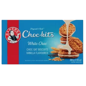 Bakers Choc-Kits 200G White Chocolate