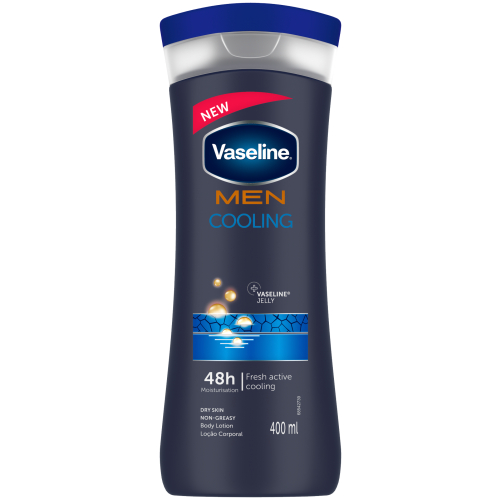 Vaseline Men Cooling Moisturizing Body Lotion For Dry Skin 400 ml