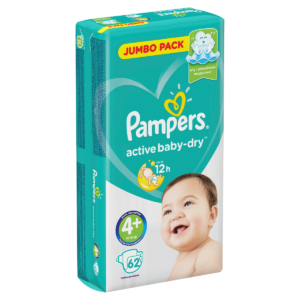 Pampers Active Jp 62S Maxi+#4+