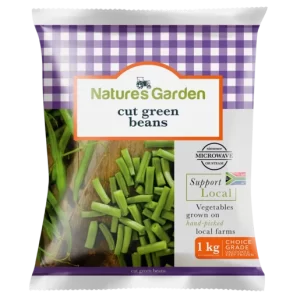 Natures Garden 1Kg Cut Green Beans